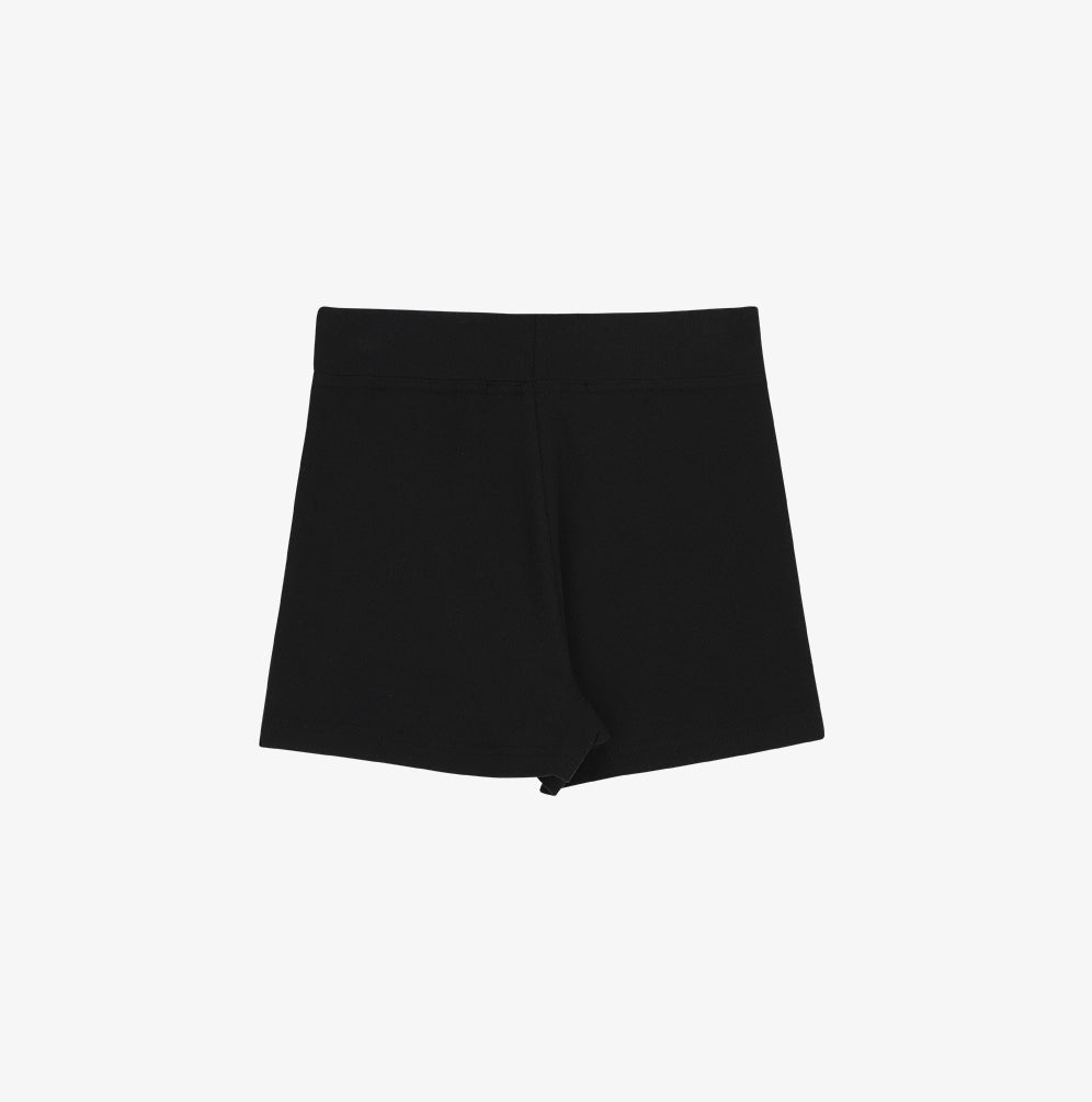 Essential Ribbed Short Pants Black