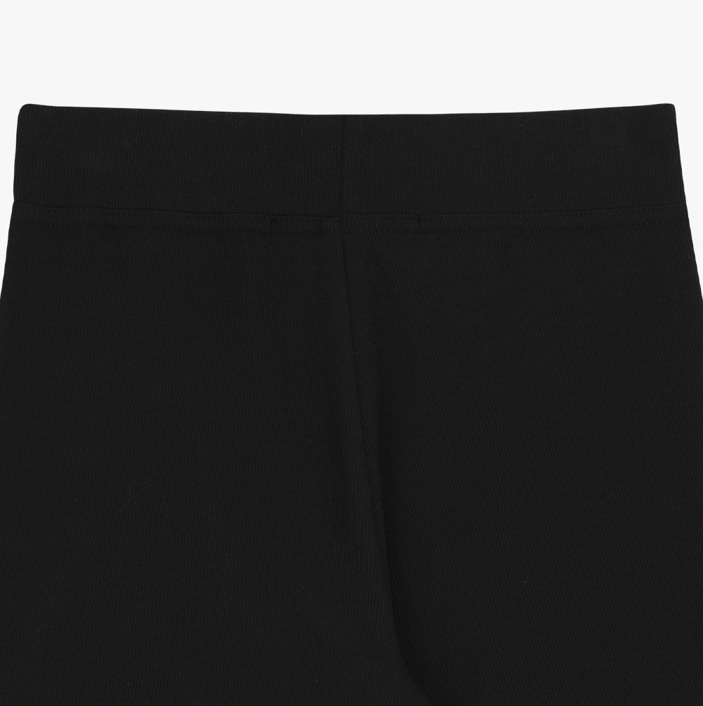 Essential Ribbed Short Pants Black